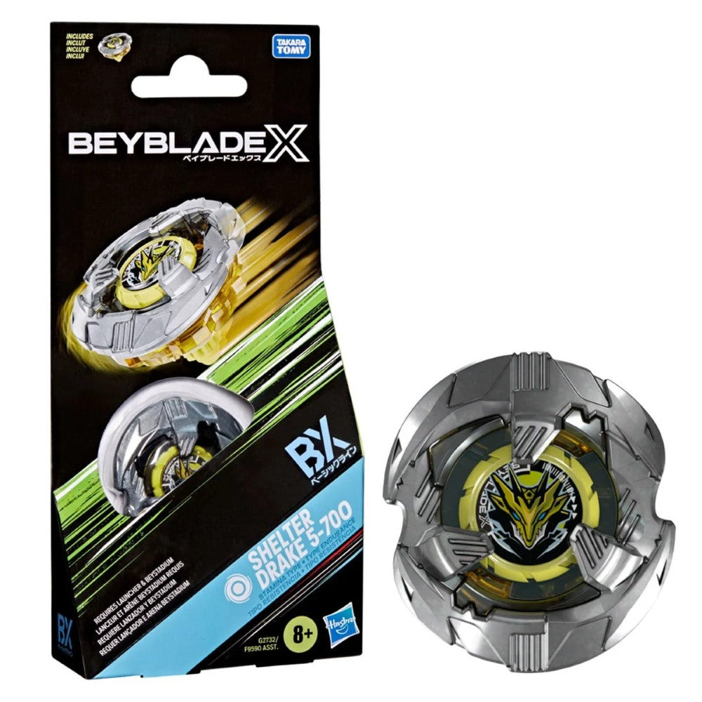 Beyblade X Shelter Drake 5-70O Booster Pack Set Hasbro Beyblade Spinning Tops