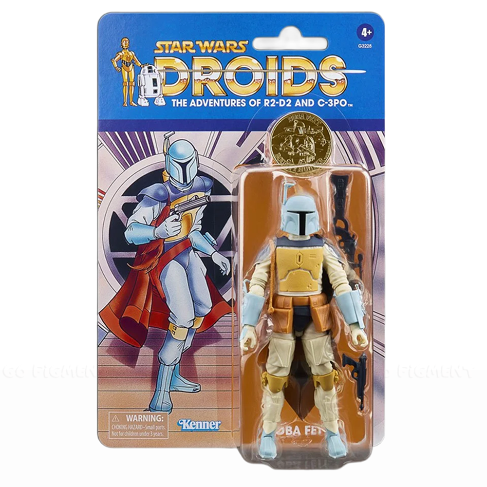 Star Wars The Black Series Droids Boba Fett 6-Inch Action Figure by Hasbro in retro Kenner-style packaging