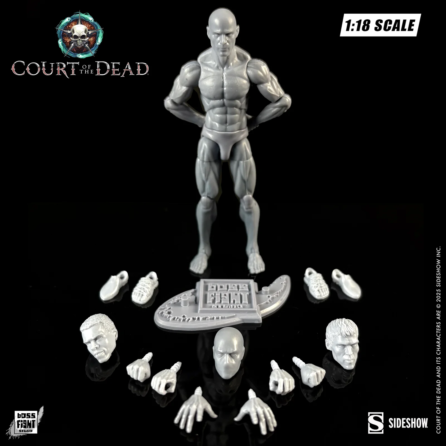 Ethereal Ash Male Court of the Dead Action Figure Blank 1:18th Scale