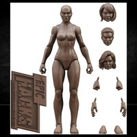 EPIC H.A.C.K.S. Blank Female COFFEE 6" Scale Premium Action Figure