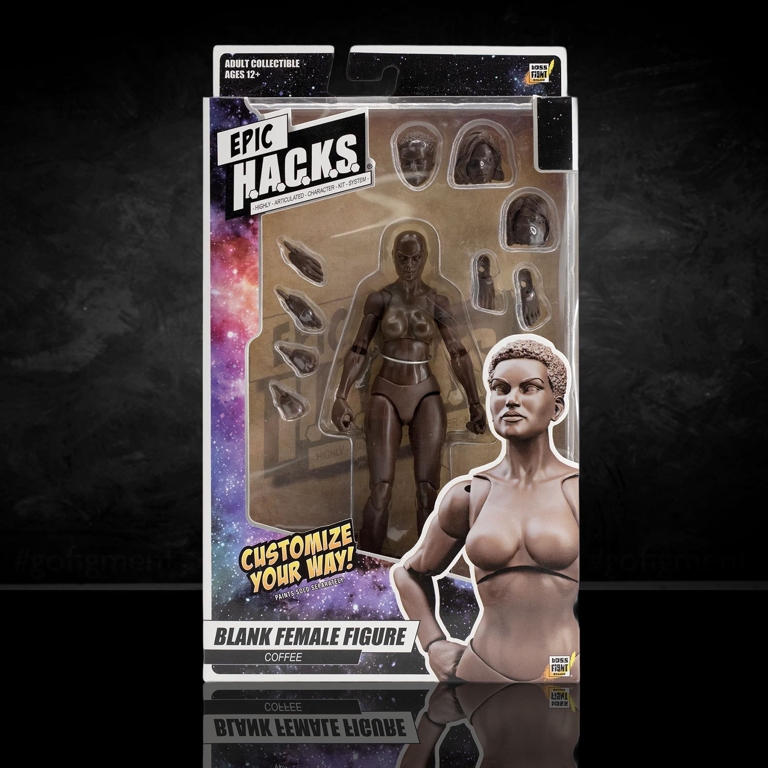 EPIC H.A.C.K.S. Blank Female COFFEE 6" Scale Premium Action Figure