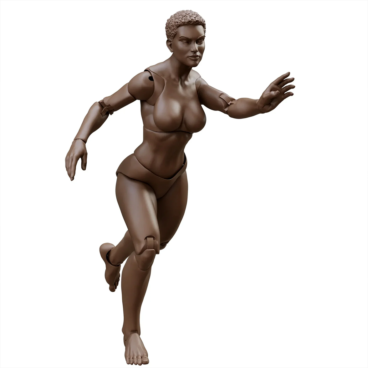 EPIC H.A.C.K.S. Blank Female COFFEE 6" Scale Premium Action Figure