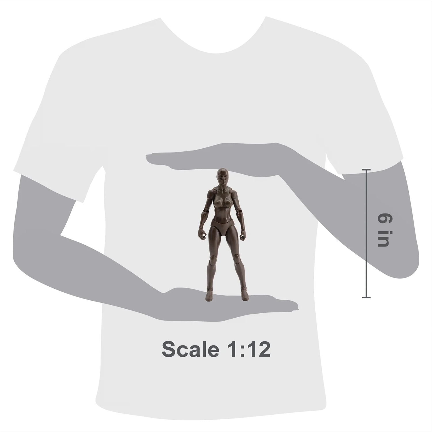 EPIC H.A.C.K.S. Blank Female COFFEE 6" Scale Premium Action Figure