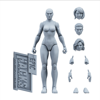 EPIC H.A.C.K.S. Blank Female SHADY GREY 6" Scale Premium Action Figure
