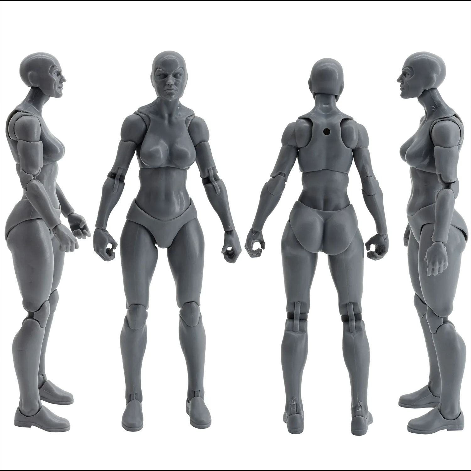 EPIC H.A.C.K.S. Blank Female SHADY GREY 6" Scale Premium Action Figure