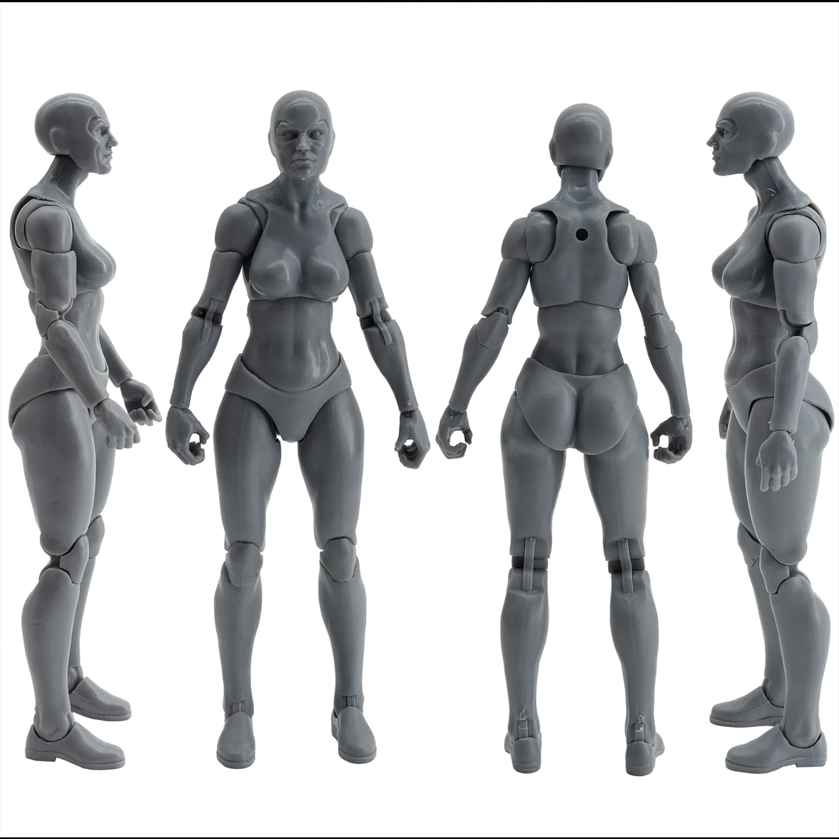 EPIC H.A.C.K.S. Blank Female SHADY GREY 6" Scale Premium Action Figure