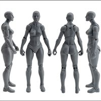 EPIC H.A.C.K.S. Blank Female SHADY GREY 6" Scale Premium Action Figure