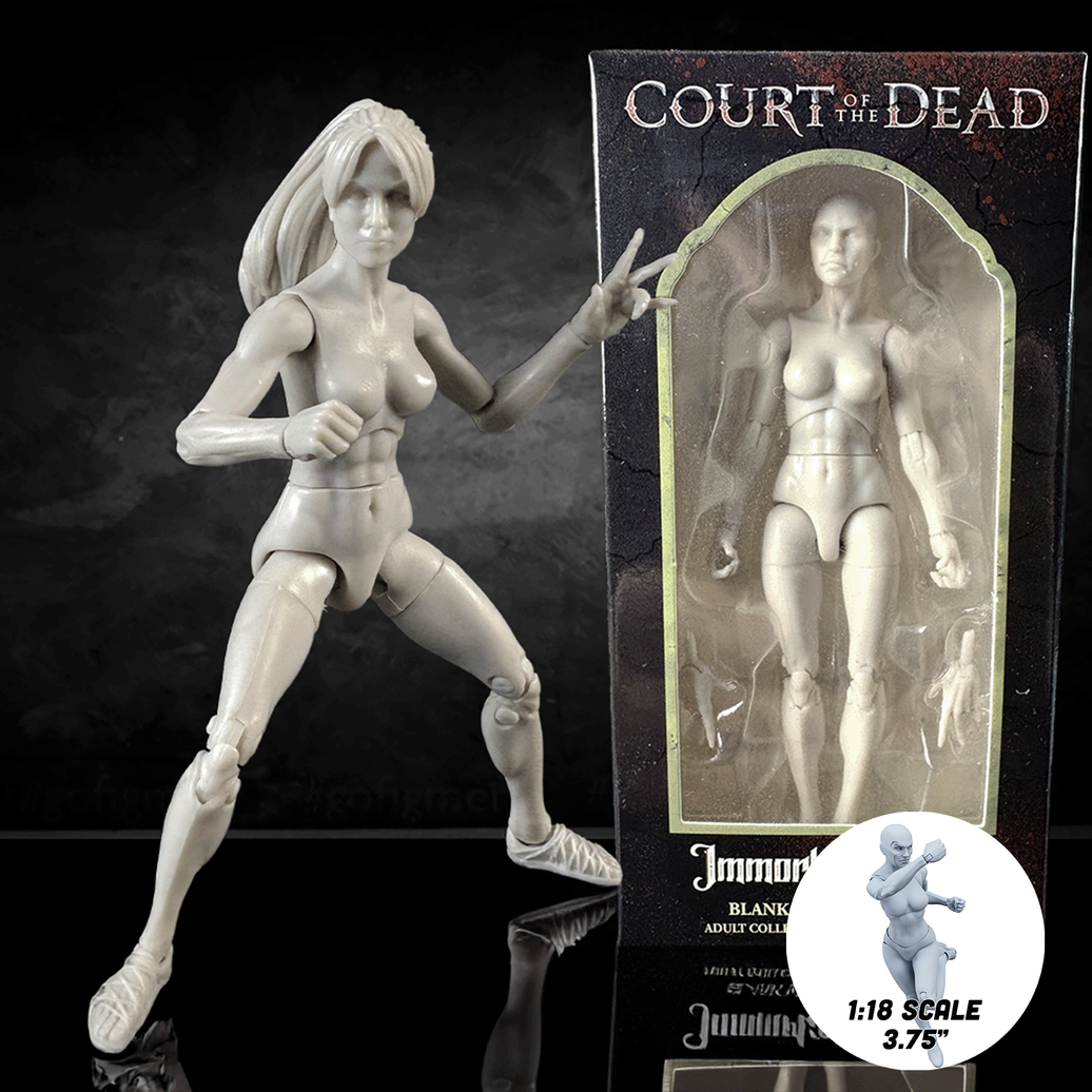 Immortal Ivory Female Court of the Dead Action Figure Blank 1:18th Scale
