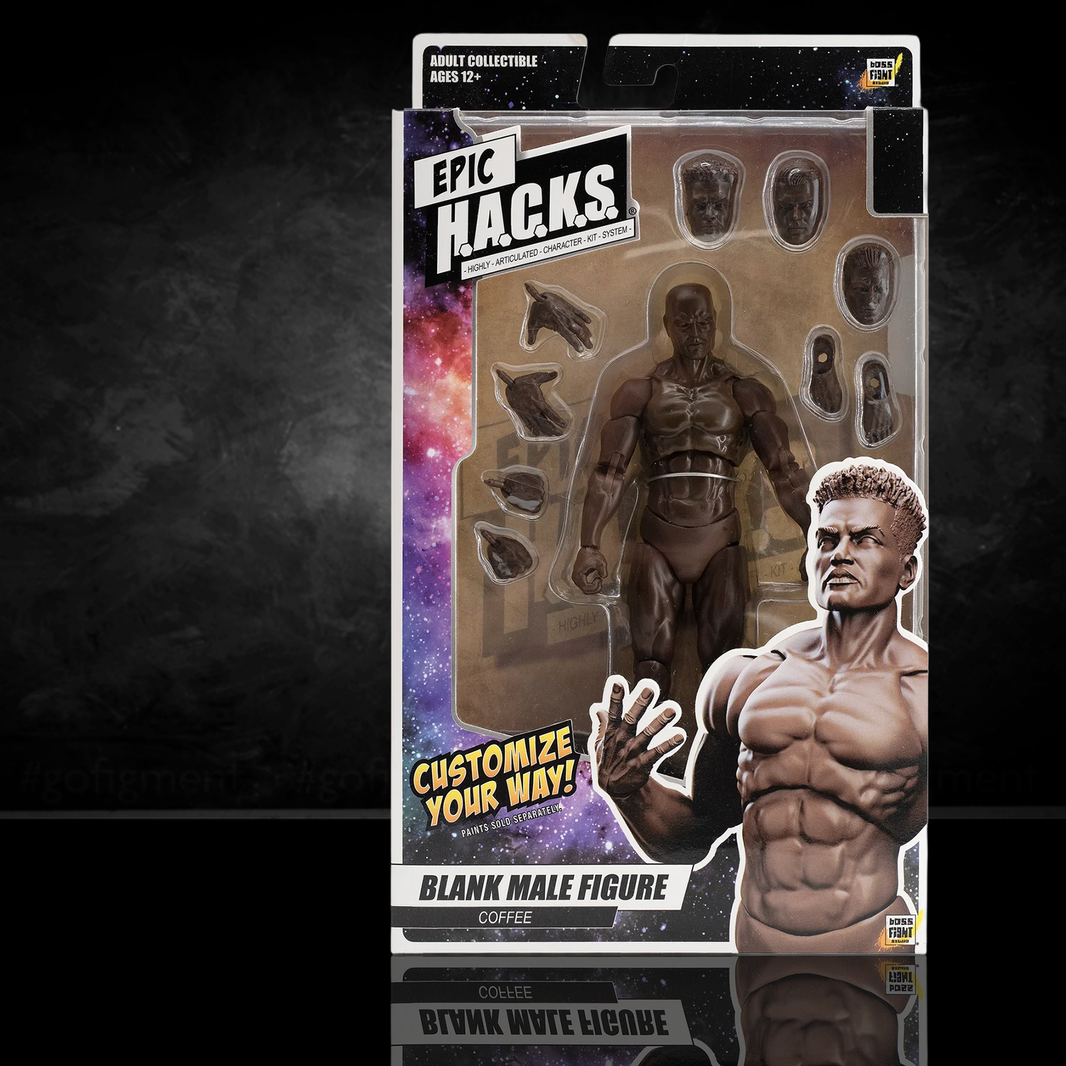 EPIC H.A.C.K.S. Blank Male COFFEE BROWN 6" Scale Premium Action Figure