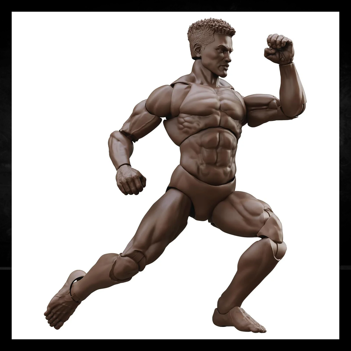 EPIC H.A.C.K.S. Blank Male COFFEE BROWN 6" Scale Premium Action Figure