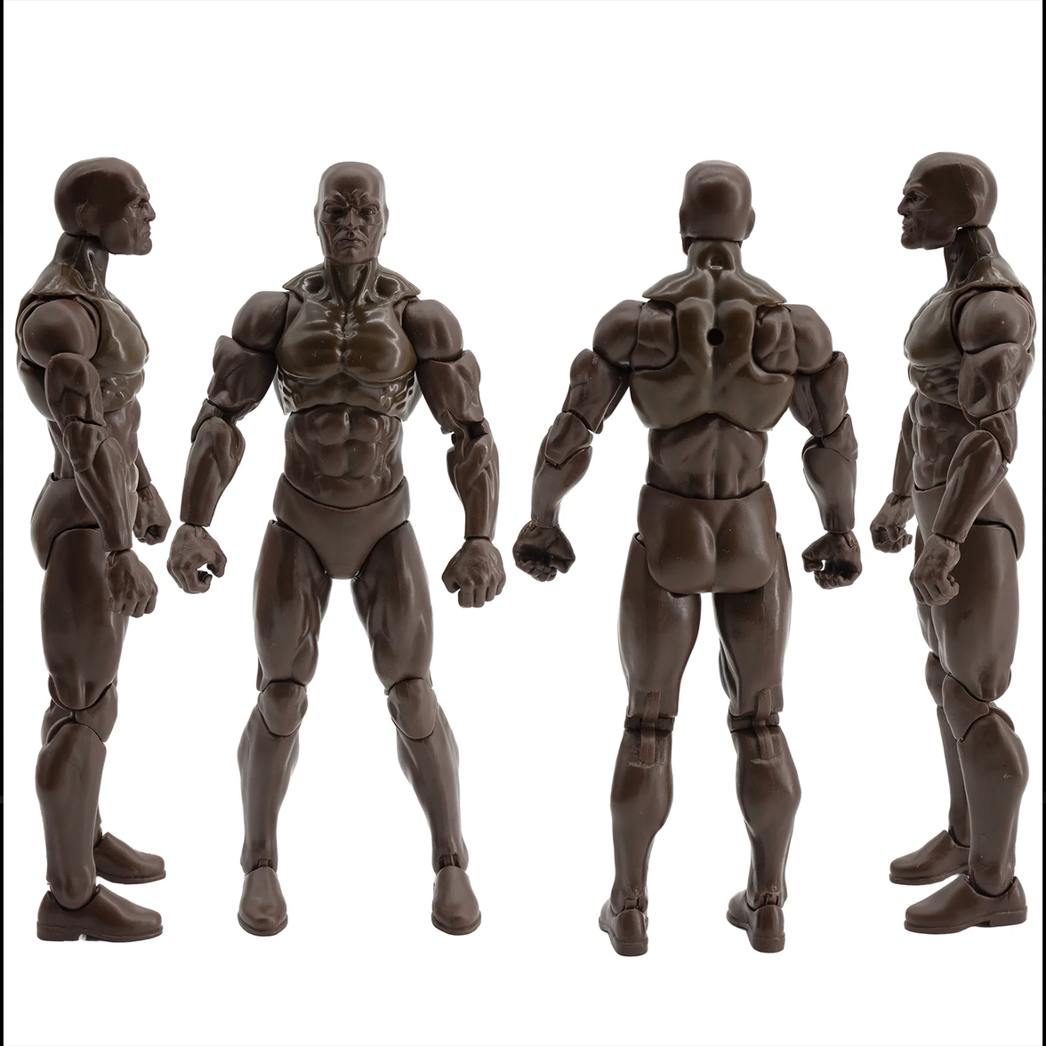 EPIC H.A.C.K.S. Blank Male COFFEE BROWN 6" Scale Premium Action Figure