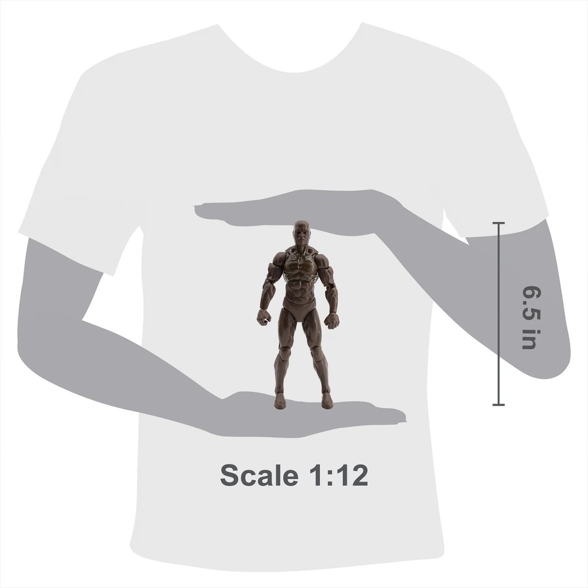 EPIC H.A.C.K.S. Blank Male COFFEE BROWN 6" Scale Premium Action Figure