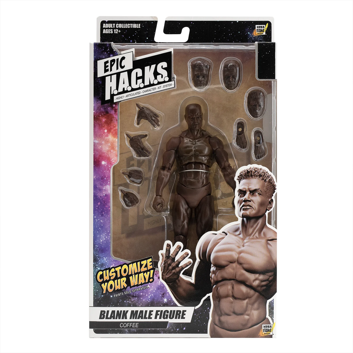 EPIC H.A.C.K.S. Blank Male COFFEE BROWN 6" Scale Premium Action Figure