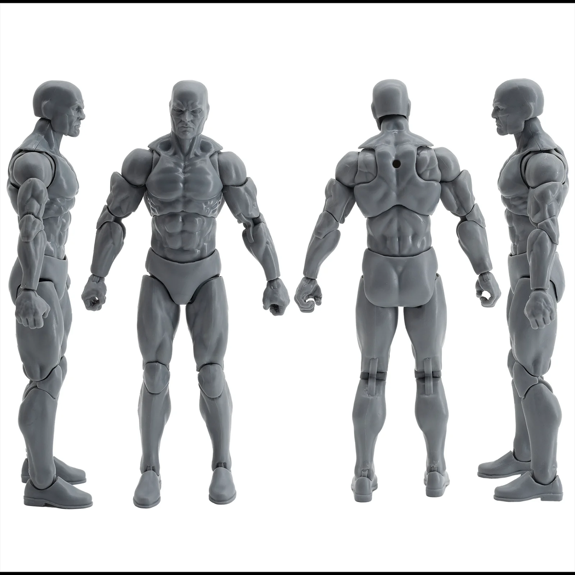 EPIC H.A.C.K.S. Blank Male SHADY GREY 6" Scale Premium Action Figure