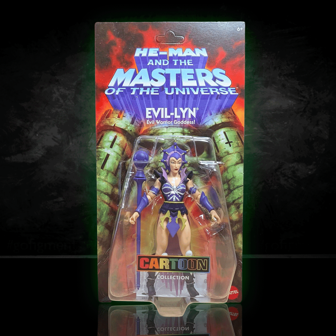 Mattel Masters of the Universe Origins Evil-Lyn 5.5-inch retro posable action figure in blister card packaging