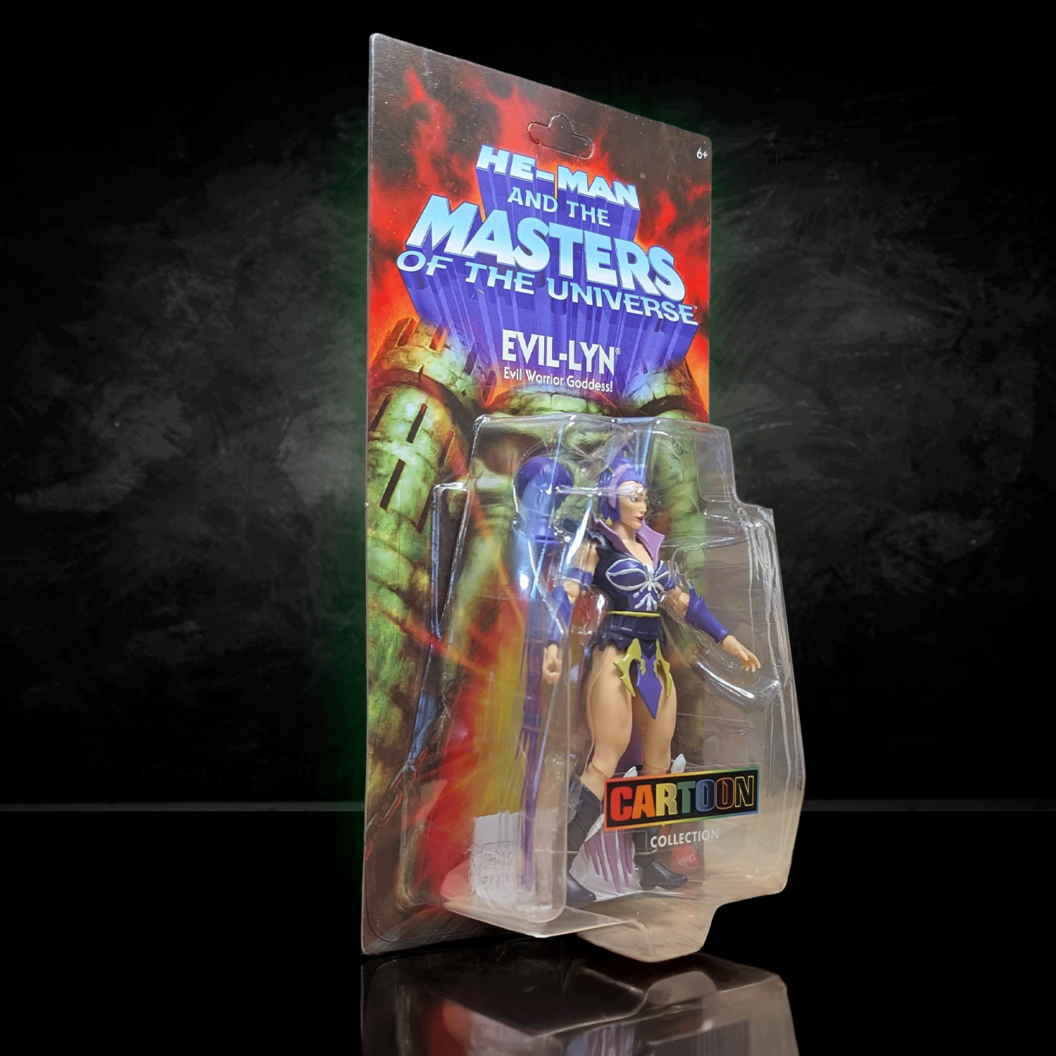 Mattel Masters of the Universe Origins Wave 28 Evil-Lyn 5.5-inch posable figure in Cartoon Collection packaging
