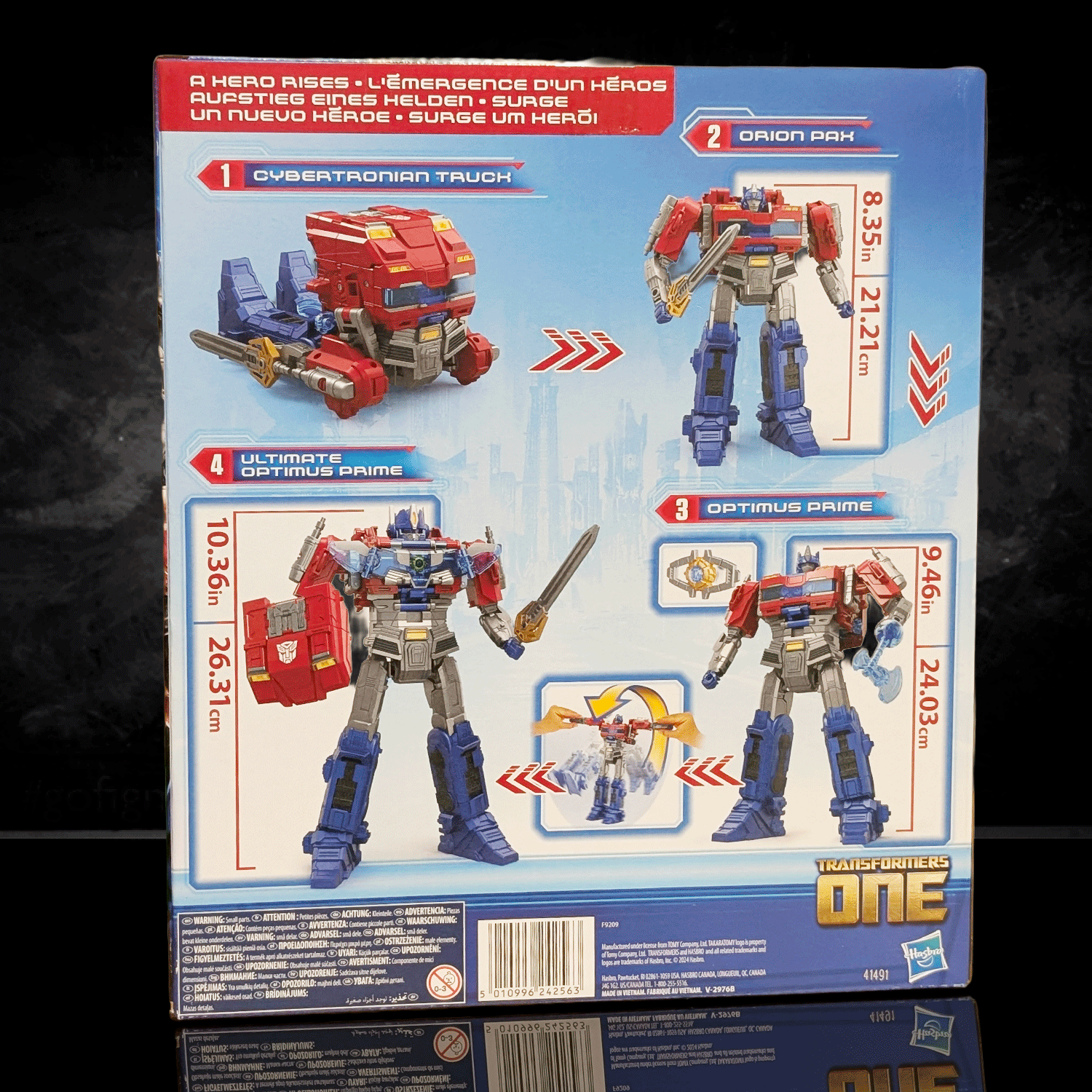 Optimus Prime  Transformers One Power Flip Orion Pax Collectable Action Figure