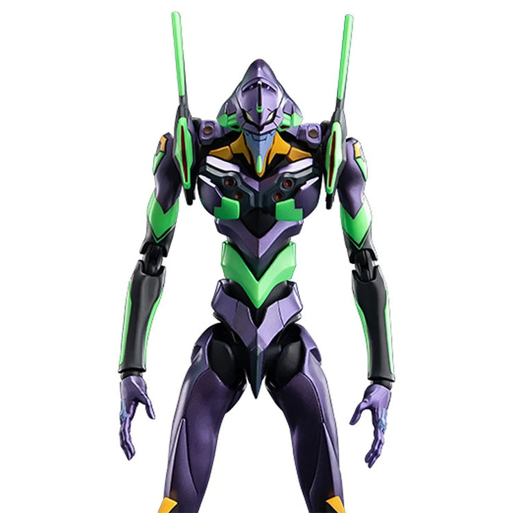 Hasbro Neon Genesis Evangelion Unit-01 model kit with detailed articulation and vibrant purple and green colors