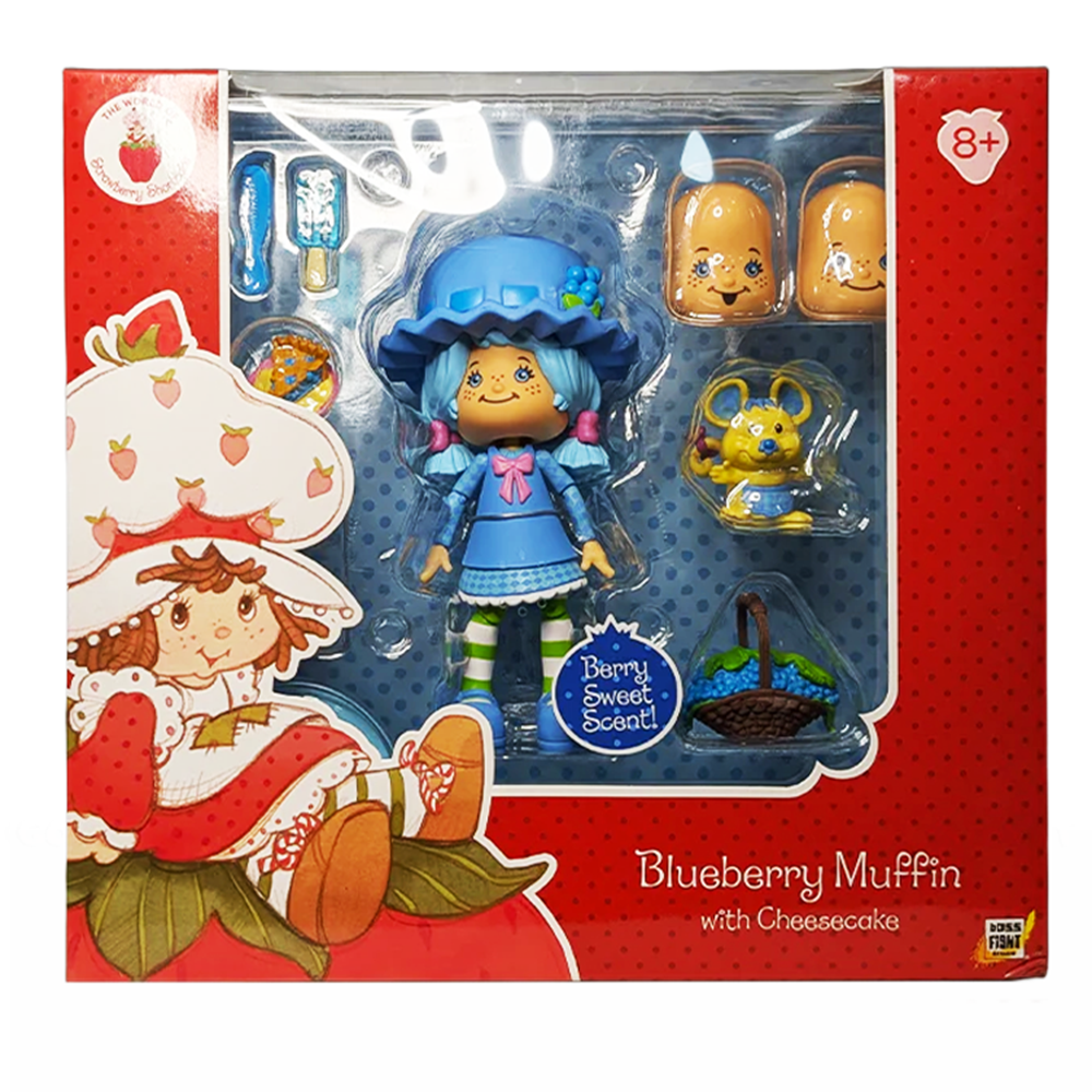 Blueberry Muffin Strawberry Shortcake DELUXE Action Deluxe Figure 1:12 by Boss Fight Studio Llc in packaging with accessories