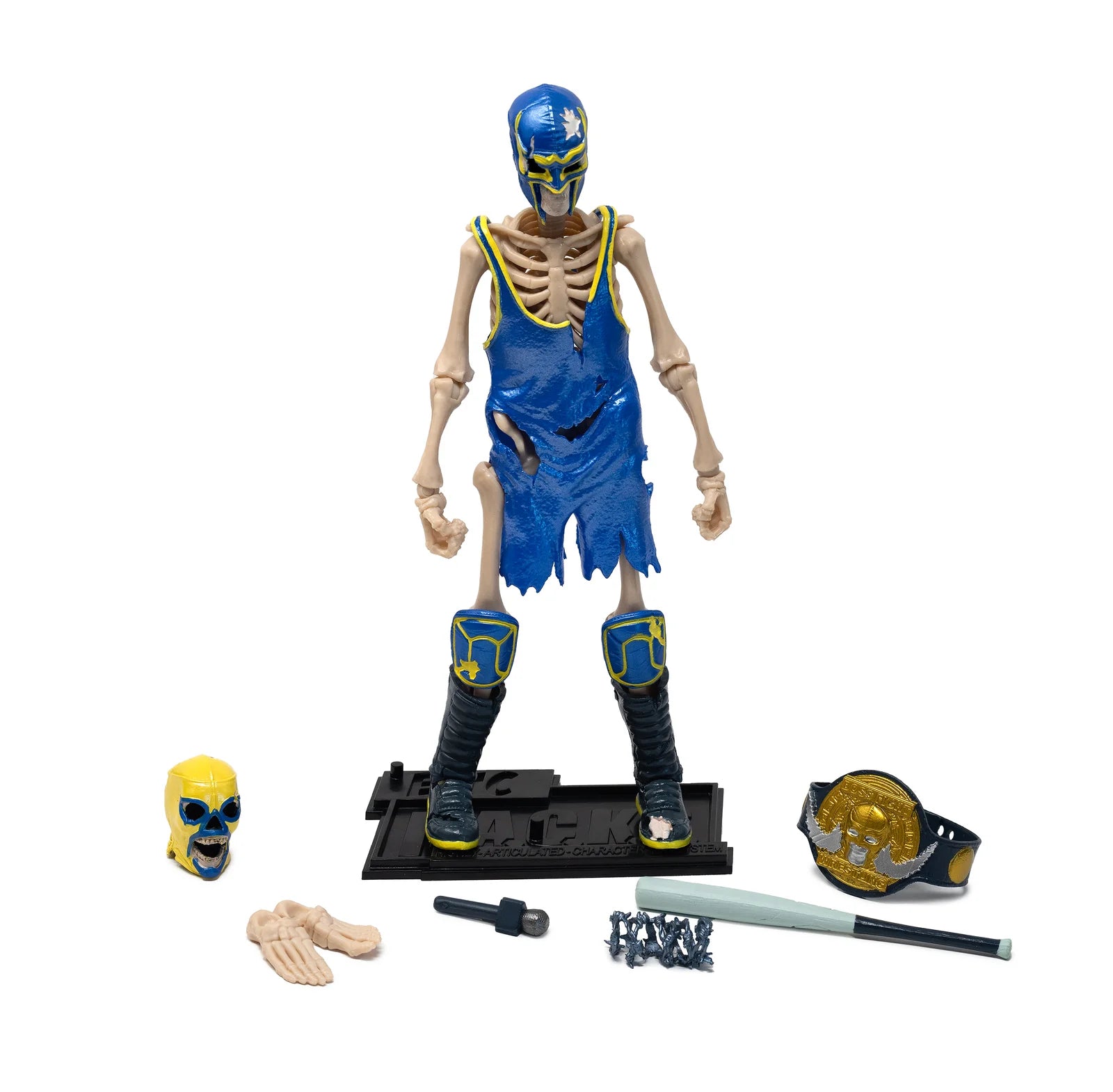 Bonesault: The Acrobatic Skeleton Luchador (Epic H.A.C.K.S.) 6" Action Figure – 1:12 Scale Undead Flyer