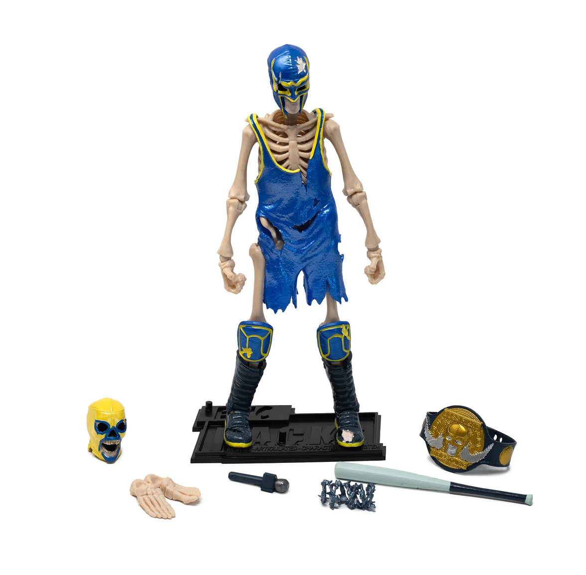 Bonesault: The Acrobatic Skeleton Luchador (Epic H.A.C.K.S.) 6" Action Figure – 1:12 Scale Undead Flyer