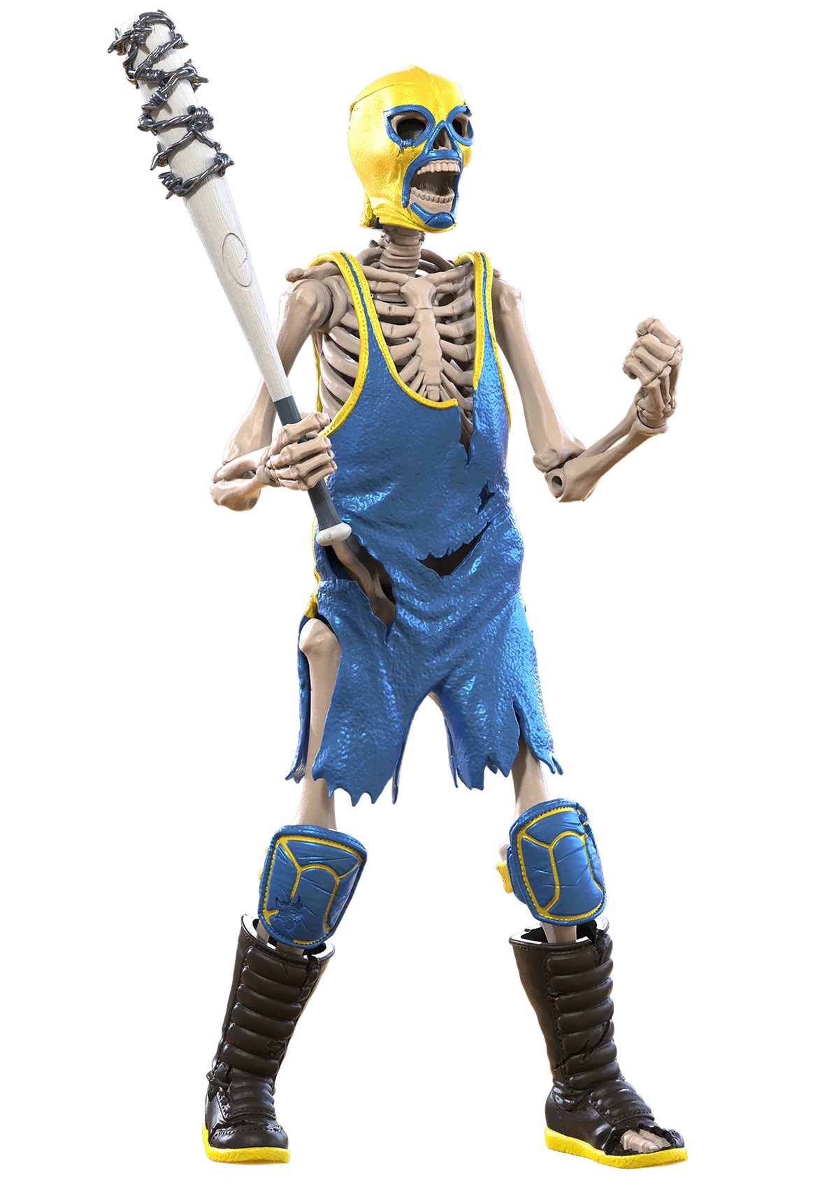 Bonesault: The Acrobatic Skeleton Luchador (Epic H.A.C.K.S.) 6" Action Figure – 1:12 Scale Undead Flyer