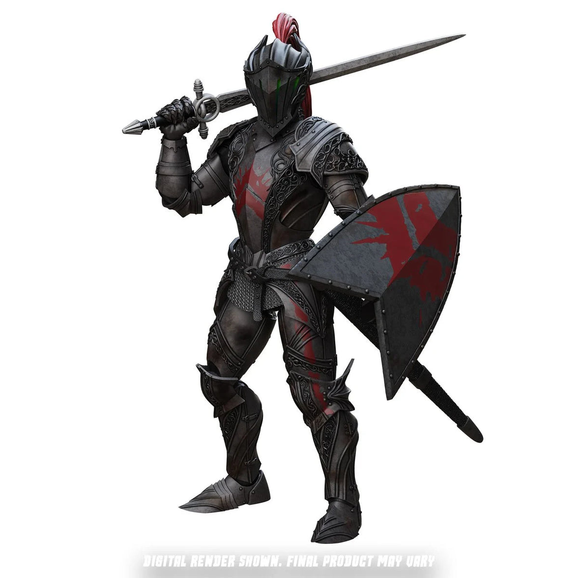 Dire Knight 6" Boss Fight Studio Action Figure Epic HACKS Articulated with sword and shield