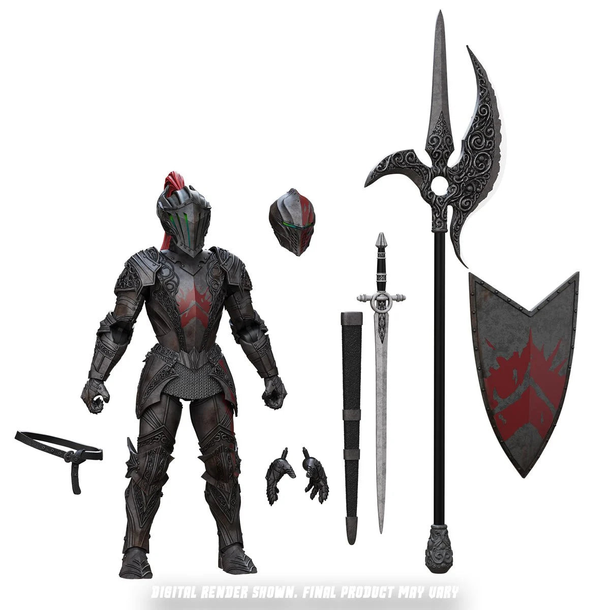 Dire Knight 6" Boss Fight Studio Action Figure Epic HACKS Articulated with armor weapons and shield