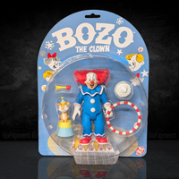 Bozo the Clown 5-Inch Action Figure - Classic TV Icon with Circus Accessories