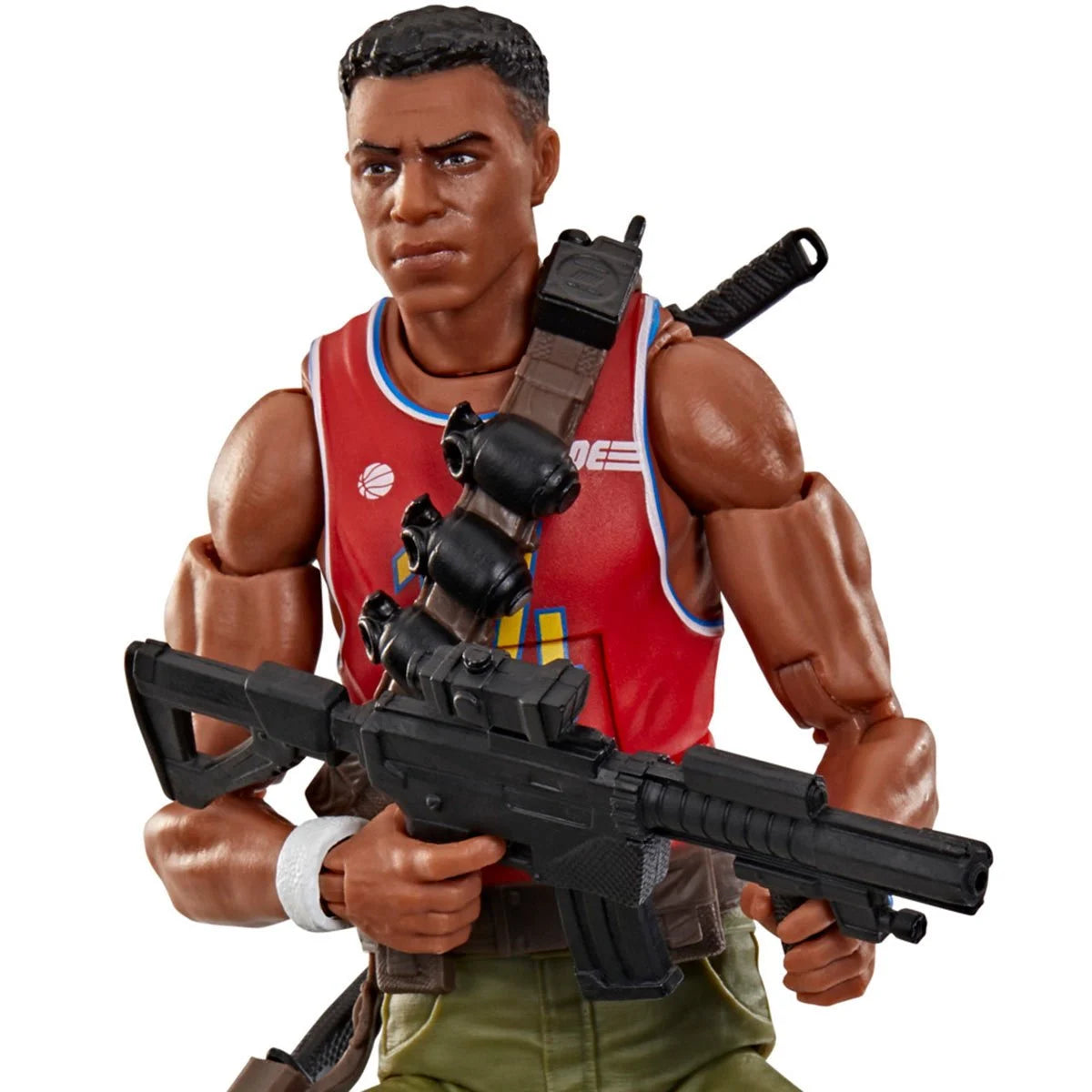 Bradley “Big Lob” Sanders "189" G.I. Joe Classified Series 6 inch Action Figure by Hasbro holding rifle and knife
