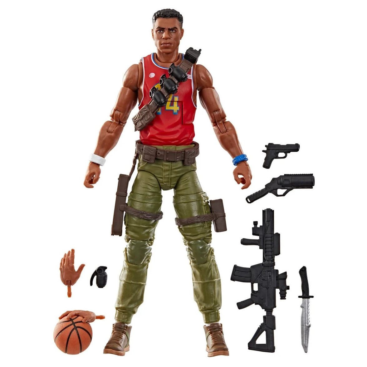 Bradley “Big Lob” Sanders "189" G.I. Joe Classified Series 6 inch Action Figure by Hasbro with accessories and basketball
