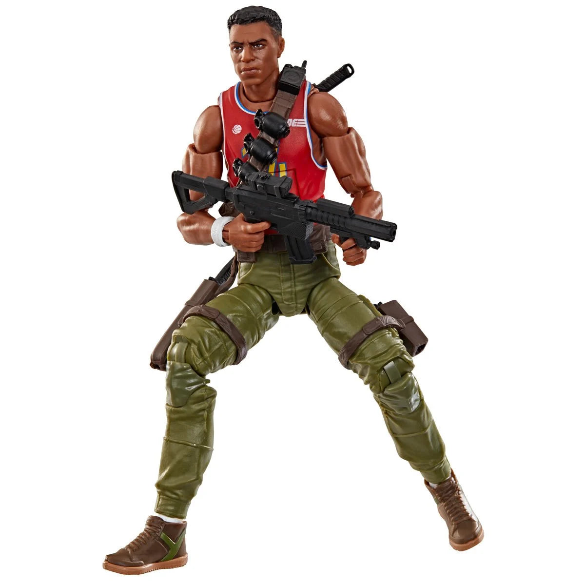 Bradley “Big Lob” Sanders "189" G.I. Joe Classified Series 6 inch Action Figure by Hasbro holding rifle in combat pose