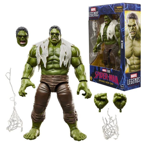 Hulk 6-Inch Marvel Legends Spider-Man: Brand New Day Action Figure by Hasbro with alternate hands and web effects