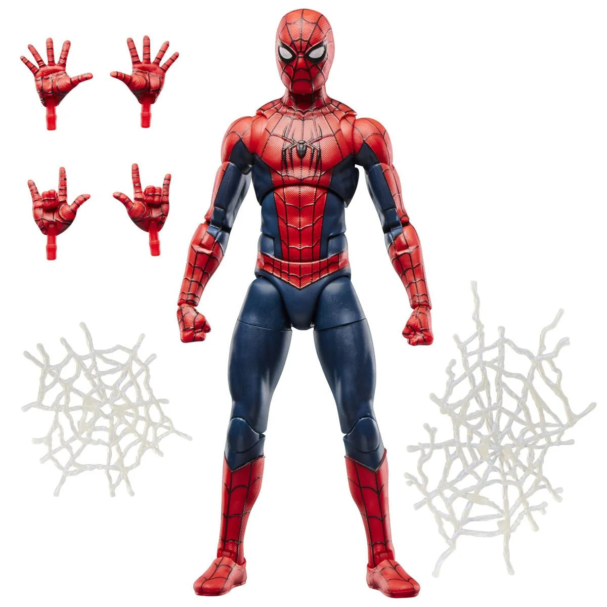 Spider-Man 6-Inch Marvel Legends Spider-Man: Brand New Day Action Figure by Hasbro with alternate hands and web effects