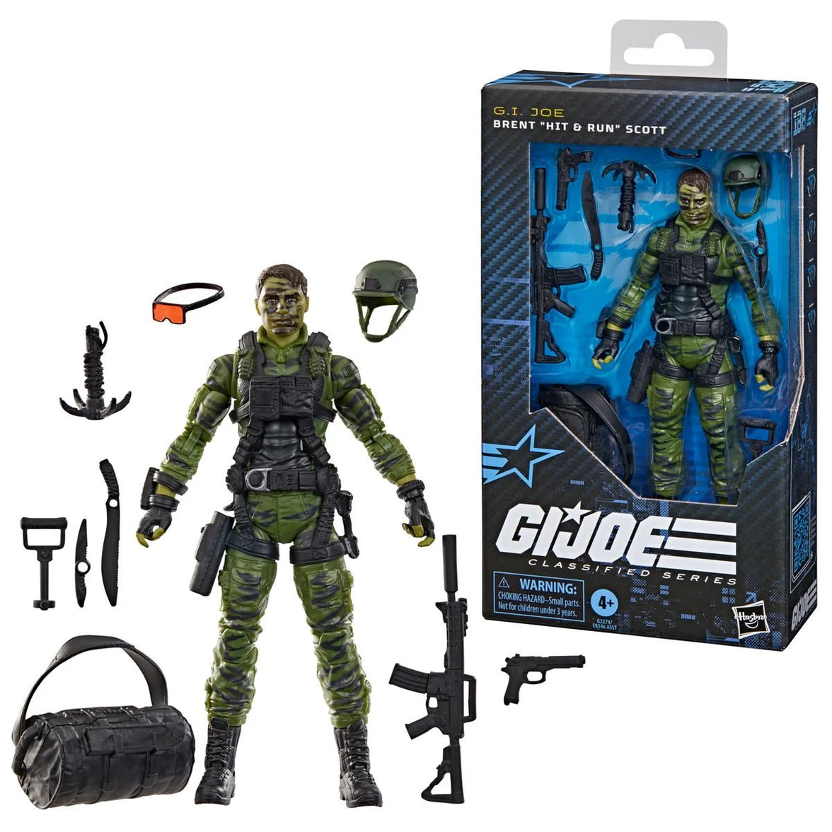 Brent “Hit & Run” Scott "188" G.I. Joe Classified Series 6 inch Action Figure