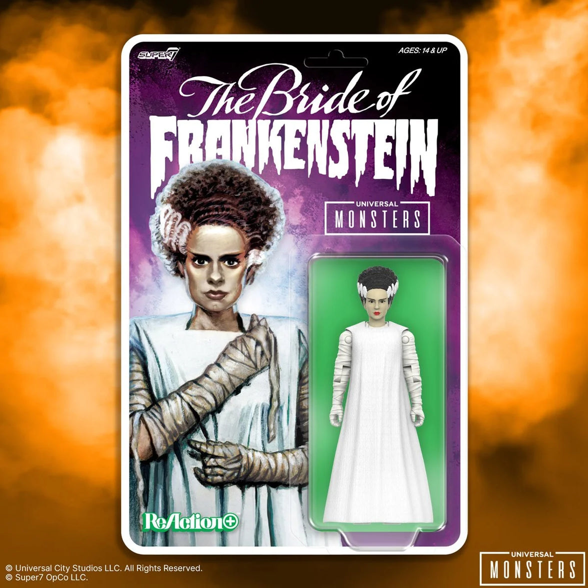 Bride of Frankenstein Universal Monsters Super7 ReAction+ 3.75-Inch Action Figure