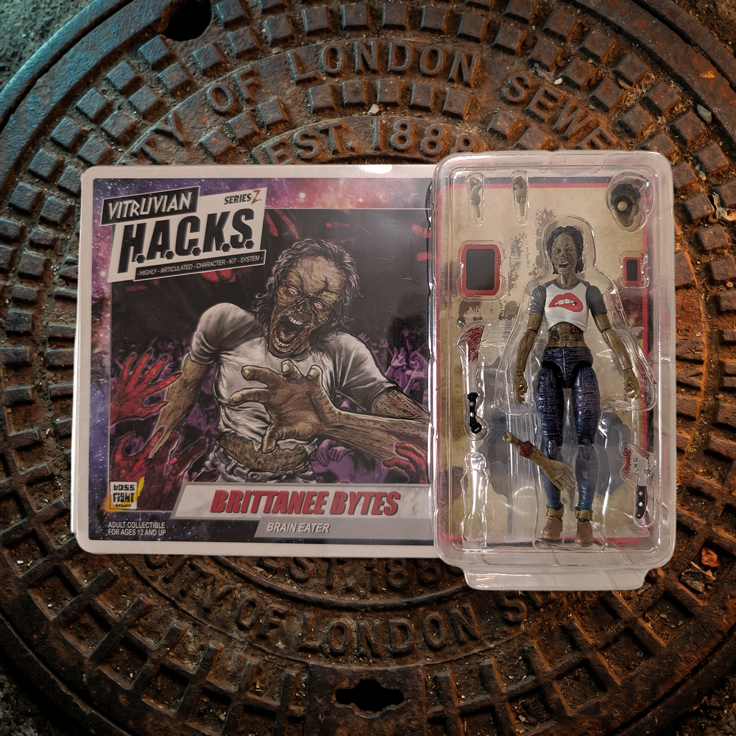 Vitruvian H.A.C.K.S. Zombie Land Complete Set Diorama and 10 Z-Series Action Figure Lot
