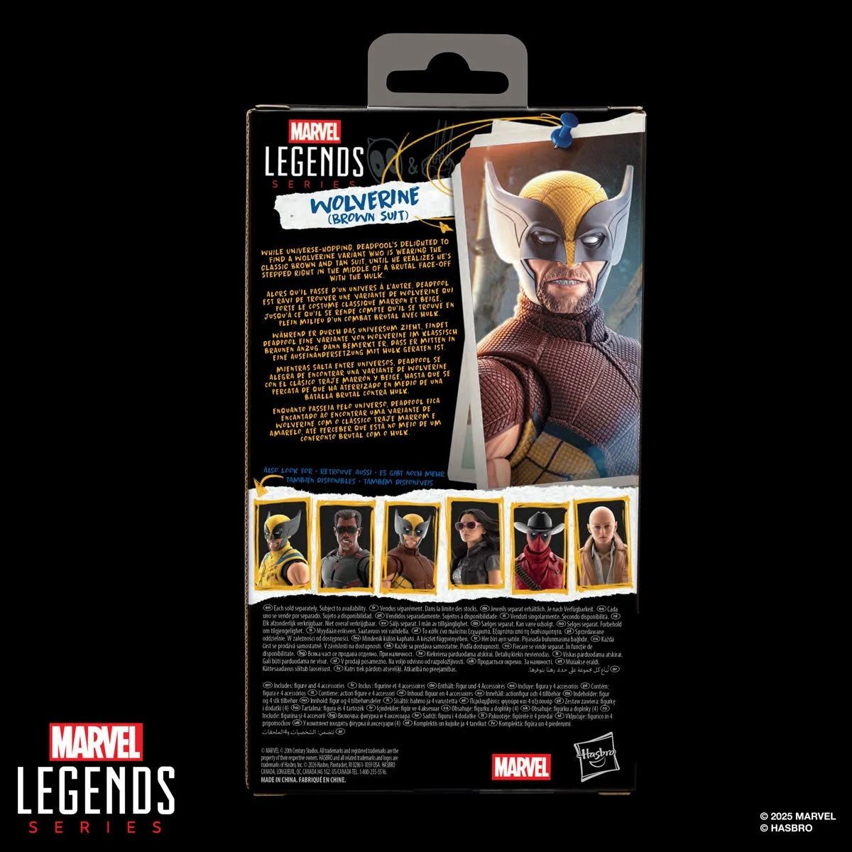 Deadpool & Wolverine Marvel Legends Wolverine (Brown Suit) 6-Inch Action Figure