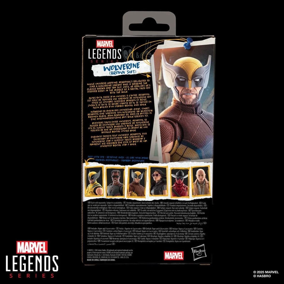 Deadpool & Wolverine Marvel Legends Wolverine (Brown Suit) 6-Inch Action Figure