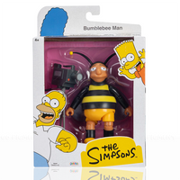 Bumblebee Man Simpson's 5 Inch Action Figure with Video Camera by Jakks Pacific in original Simpsons-themed packaging