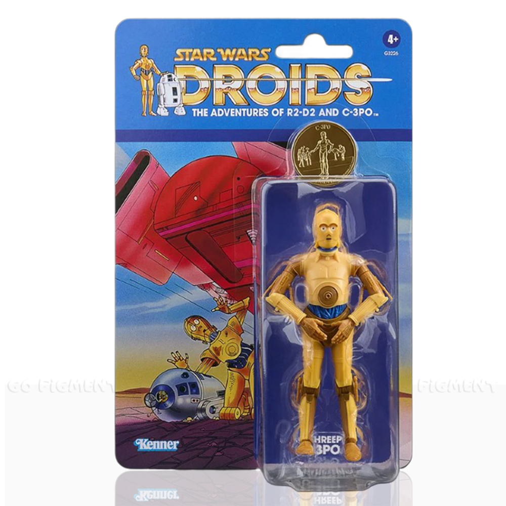 C-3PO Star Wars The Black Series 1:12 Scale 6" Droids Action Figure by Hasbro in vintage Kenner-style packaging