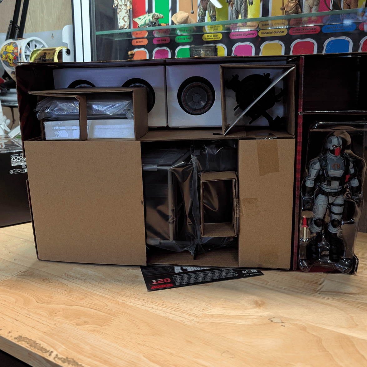 Night Attack Stinger Cobra Jeep and Figure GI Joe Classified Series "Unboxed for International Shipping"