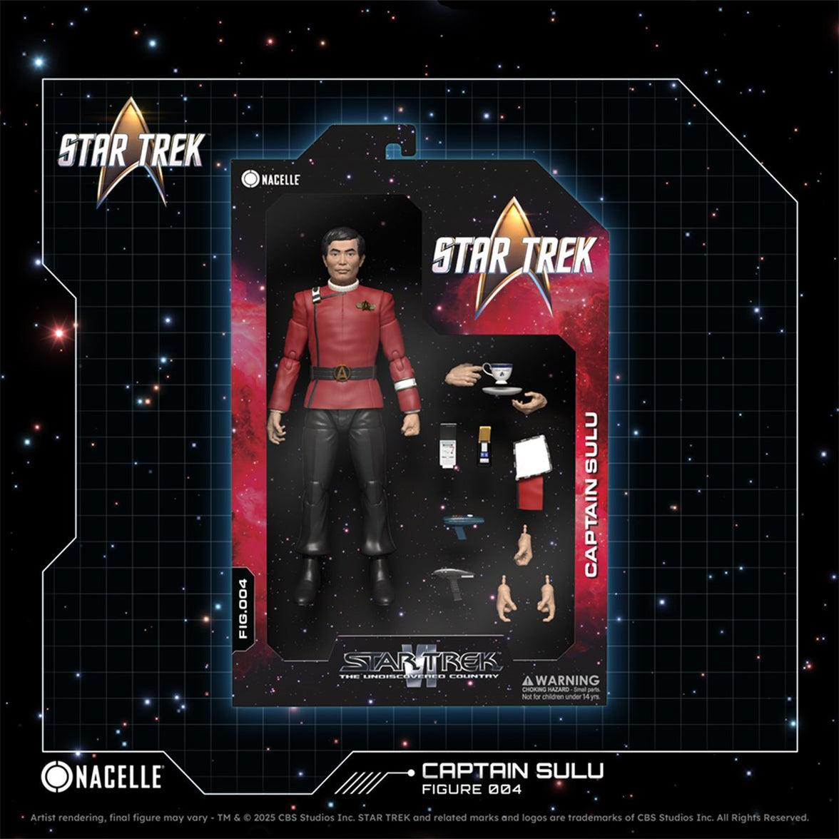 Image of Captain Sulu 7" Star Trek VI: The Undiscovered Country Nacelle Premium Action Figure Collectible