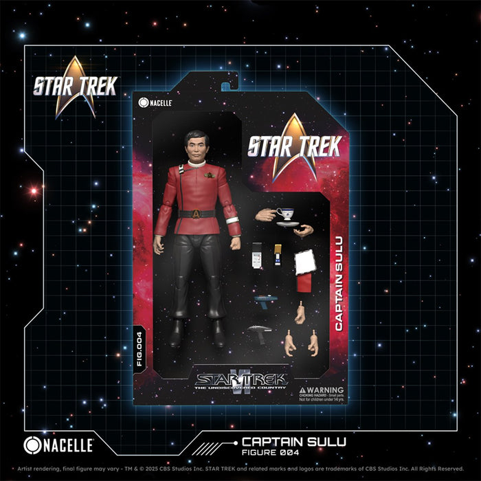 Image of Captain Sulu 7" Star Trek VI: The Undiscovered Country Nacelle Premium Action Figure Collectible