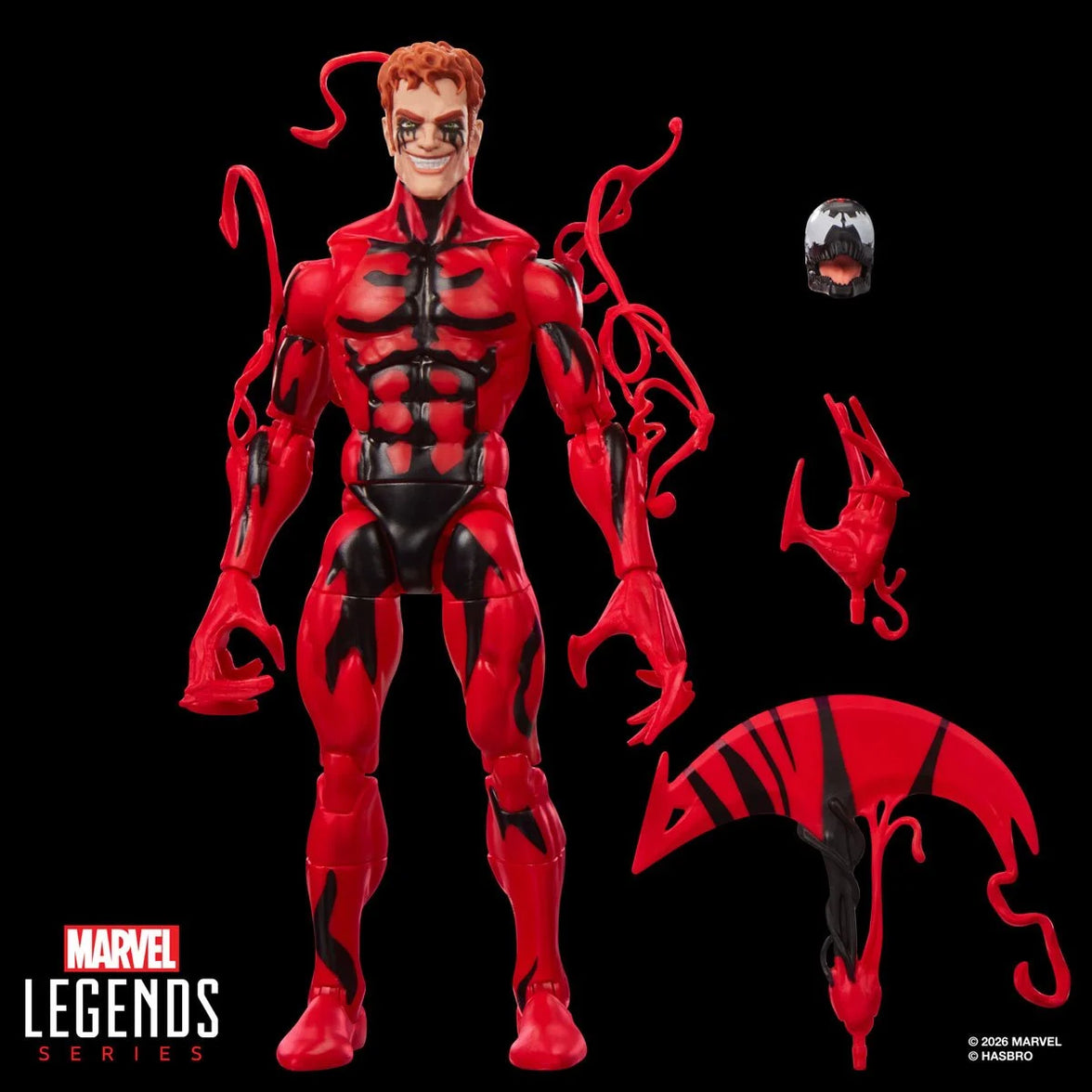 Carnage Spider-Man Maximum Carnage Marvel Legends Retro Cardback Action Figure by Hasbro 6-Inch