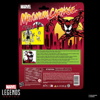 Carnage Spider-Man Maximum Carnage Marvel Legends Retro Cardback Action Figure by Hasbro 6-Inch