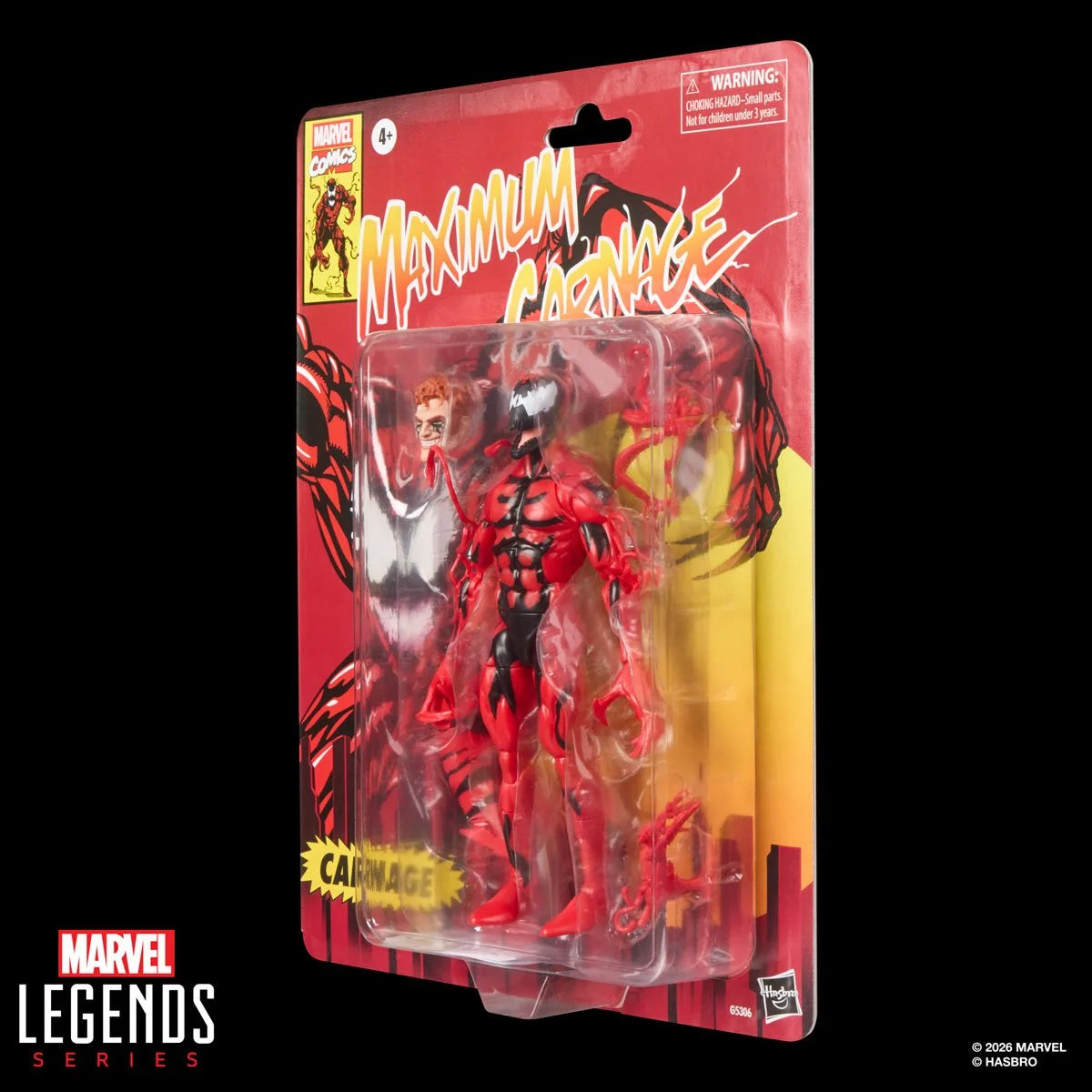 Carnage Spider-Man Maximum Carnage Marvel Legends Retro Cardback Action Figure by Hasbro 6-Inch