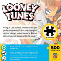 Looney Tunes 500 piece jigsaw puzzle featuring Bugs Bunny and friends by Master Pieces with vibrant artwork