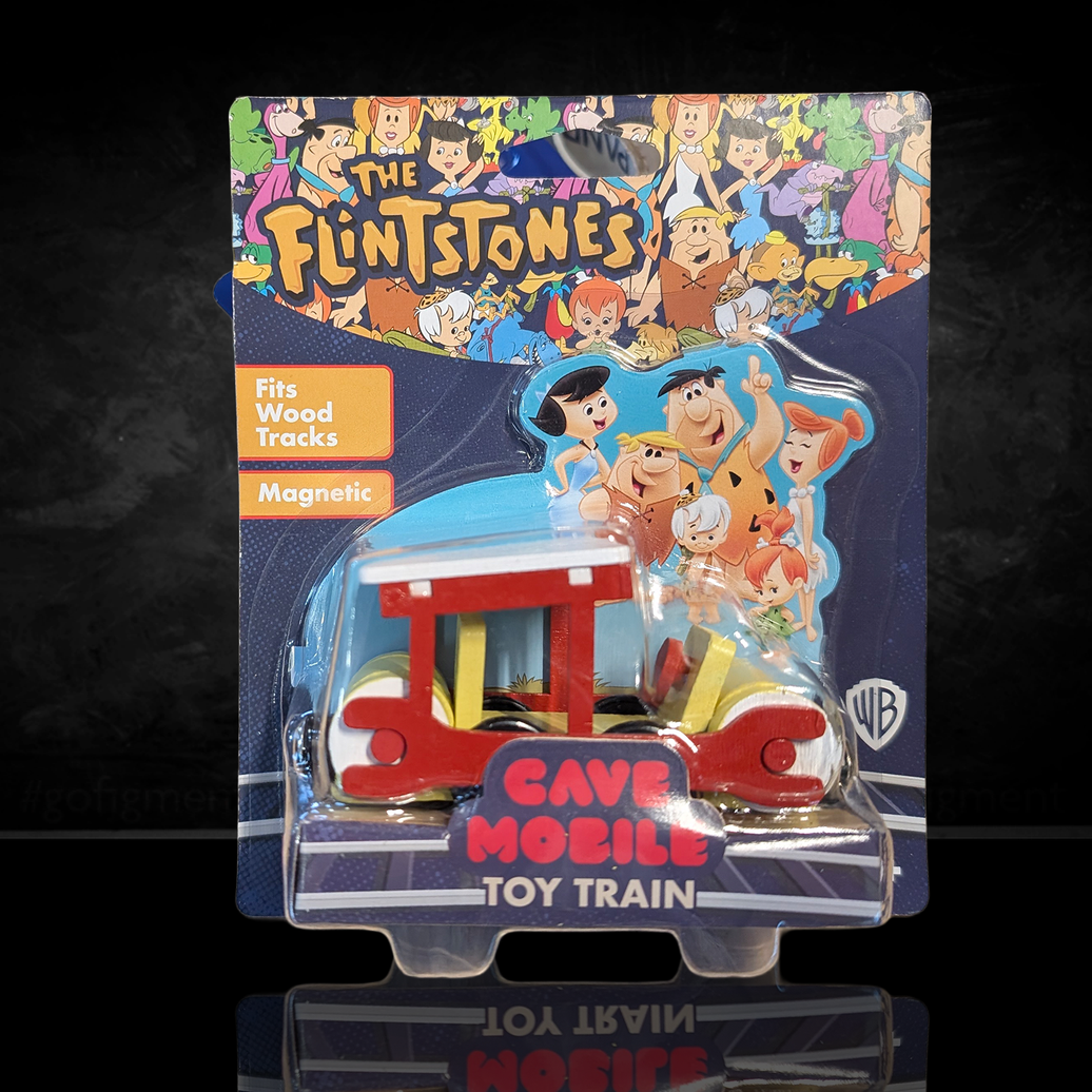 Flintstones Cave Mobile Wooden Train Engine - Classic Bedrock Adventure Toy