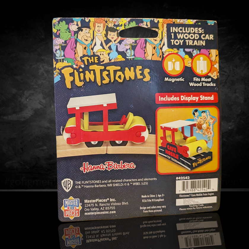 Flintstones Cave Mobile Wooden Train Engine - Classic Bedrock Adventur